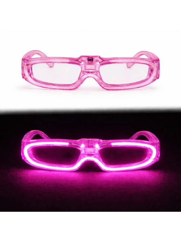 Pembe Led Işıklı Parti Gözlüğü 3 Modlu – Glow & Gece Eğlence&hellip;