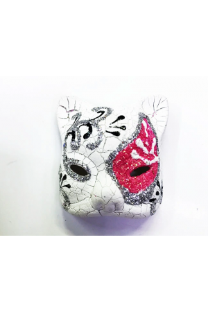 Pembe Renk İşlemeli Seramik Malzemeden İmal Venedik Kedi Model Magnet&hellip;