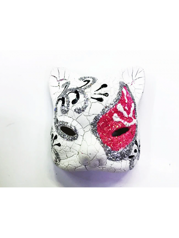 Pembe Renk İşlemeli Seramik Malzemeden İmal Venedik Kedi Model Magnet&hellip;