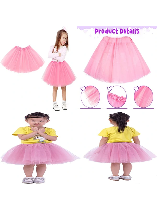 Pembe Renk Tütü Etek Bale Eteği Gösteri Eteği Çocuk Bebek Boy&hellip;