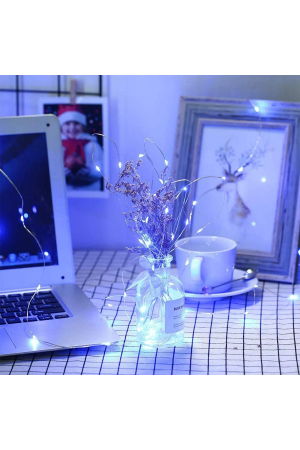 Peri Led Işık 5 Metre Beyaz  Dekor Lambası 50 Ledli…