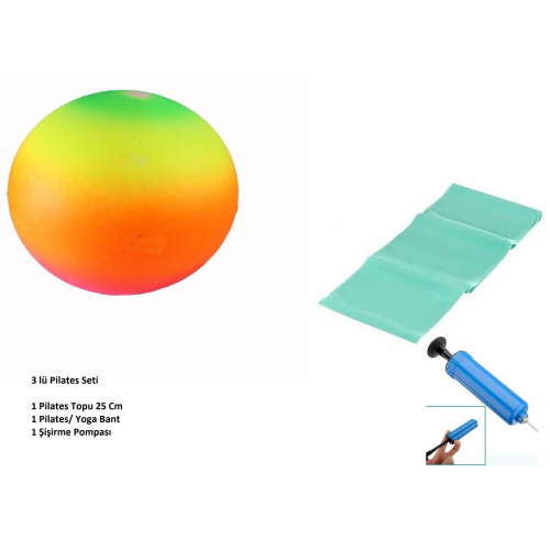 Pilates Seti - Top - Pompa - Bant Pilates Seti - Top - Pompa - Bant