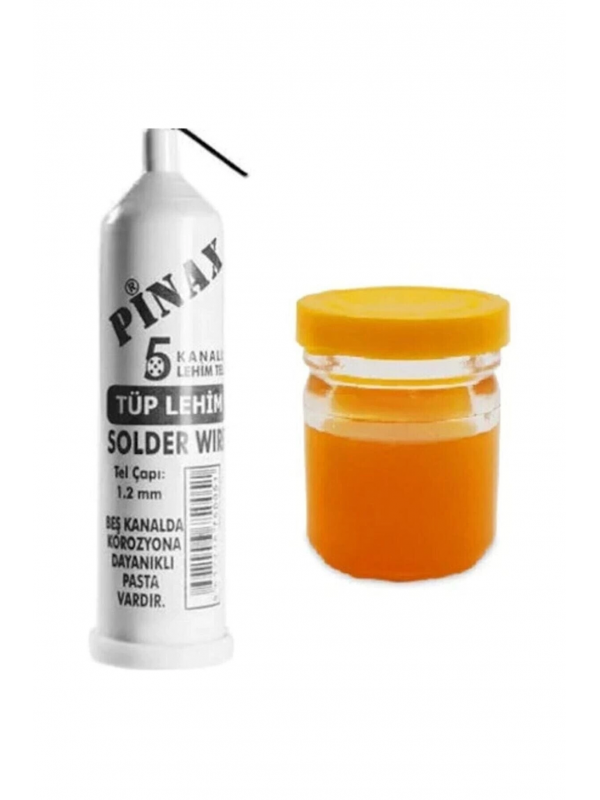 Pinax Tüp Lehim Teli 25 Gr 1.2mm + Lehim Pastası - 40gr&hellip;