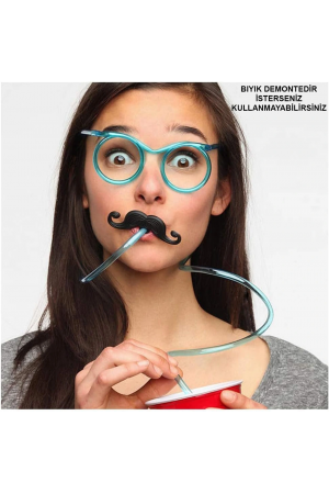 Pipetli Parti Gözlüğü - Çocuk Ve Yetişkin Bıyıklı Pipet Gözlük &hellip;