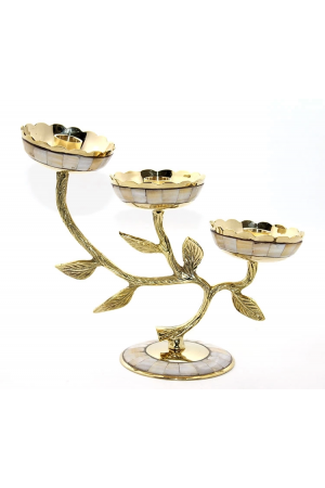 Pirinç Sedefli 3'lü Şamdan 5935&hellip;