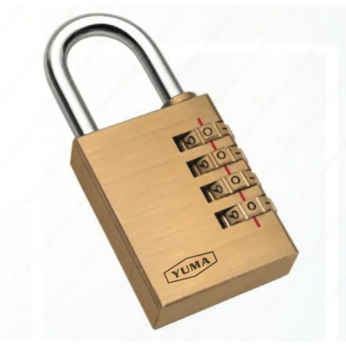 Pirinç Şifreli Asma Kilit - 4 Basamaklı 40mm