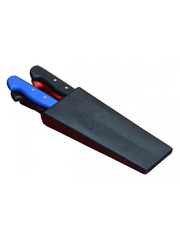 Plastik Bıçak Kütüklüğü 4 Lü - Kırmızı, Plastik, Kemerlikli Bı&hellip;