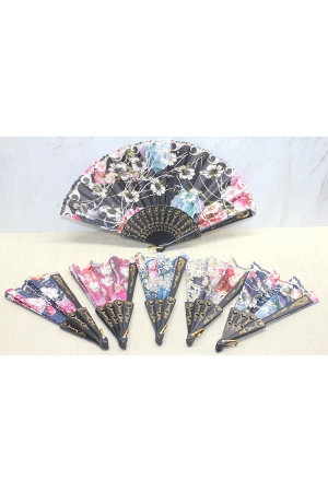 Plastik Çiçek Desenli Yelpaze Alk3571&hellip;