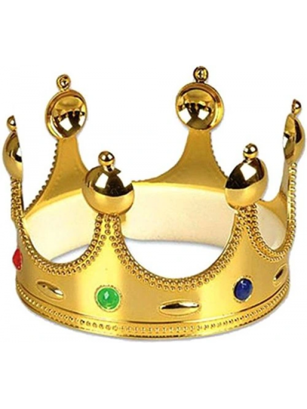 Plastik Kral Tacı Altın Renk Yetişkin Boy 55 Cm&hellip;