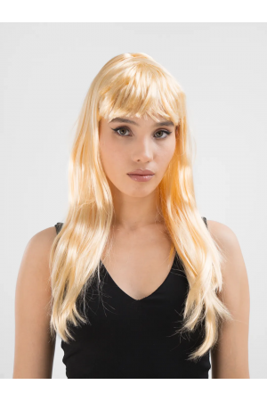 Platin Altın Dore Renk Uzun Düz Parti Peruğu&hellip;