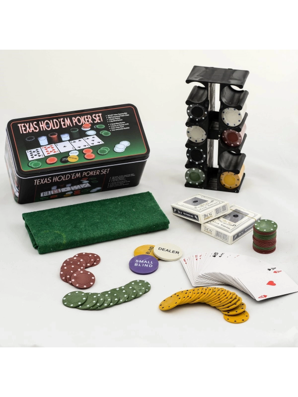 Poker Oyunu 200 Chip Ve 2 Adet İskambil Kağıt Setine Sahip Poker Oyunu &hellip;