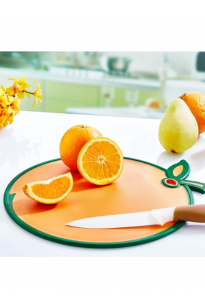 Portakal Figürlü Kaydırmaz Kesme Tahtası Doğrama Panosu&hellip;