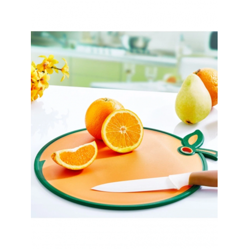 Portakal Figürlü Kaydırmaz Kesme Tahtası Doğrama Panosu