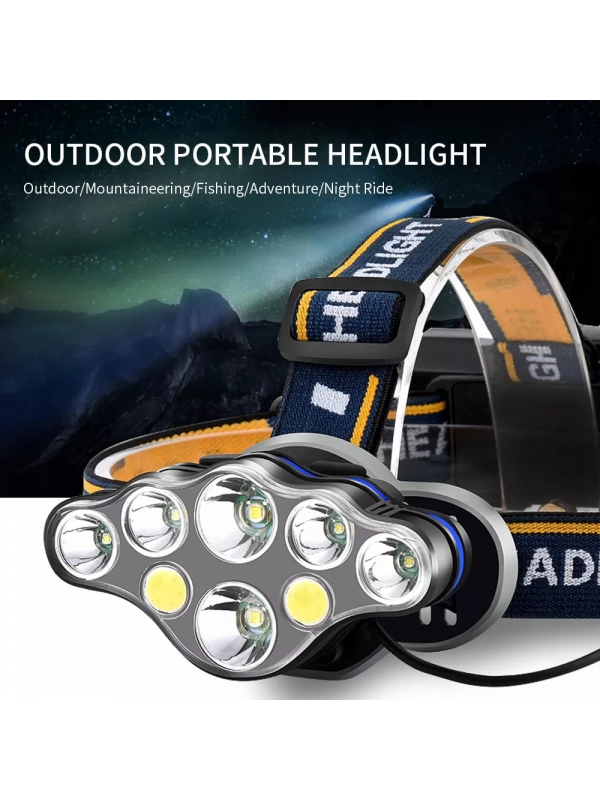 Ps-888 Güçlü Usb Şarj Edilebilir Profesyonel 8 Modlu 6000 Lümen 8 Led&hellip;