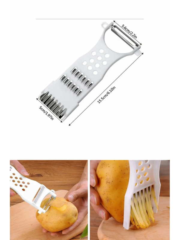 Rende Soyacak 5 Fonksiyonlu Sebze Meyve Soyucu Patates Havuç Salatalık Z&hellip;