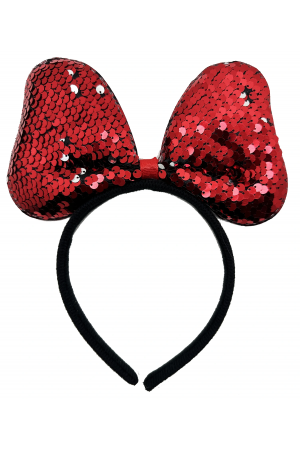 Renk Değiştiren Pullu Payetli Fiyonk Parti Tacı Kırmızı Gümüş Ren&hellip;