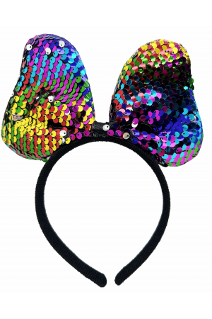 Renk Değiştiren Pullu Payetli Fiyonk Parti Tacı Rengarenk Gümüş Renk&hellip;