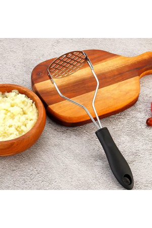 Renkli Plastik Saplı Paslanmaz Metal Patates Ezici Püre Yapıcı&hellip;