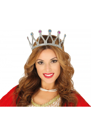 Rönesans Kostümlü Kraliyet Ortaçağ Gümüş Kraliçe Prenses Tacı&hellip;
