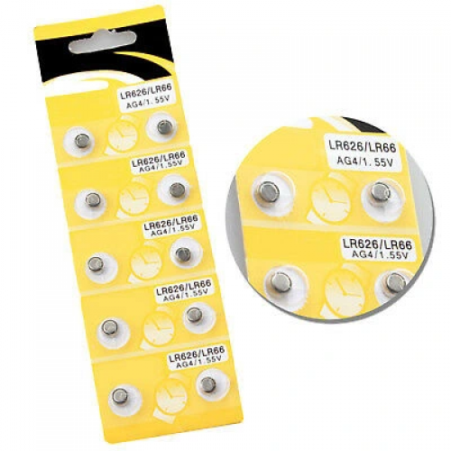 Saat Pili - Düğme Pil 10lu Paket Lr626-lr66 Ag4-1.55v