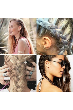 Saç Piercingi - Saç Yüzüğü - Silver… Saç Piercingi - Saç Yüzüğü - Silver…