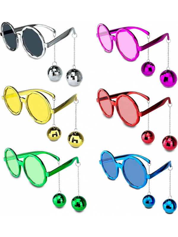 Sallanan Disko Top Küpeli Gözlük Retro Hawaii 5 Renk 6 Adet&hellip;