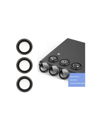 Samsung Galaxy S23 Kamera Lens Koruyucu - Siyah&hellip;