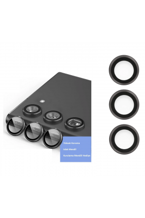 Samsung Galaxy S23 Plus Kamera Lens Koruyucu - Siyah&hellip;