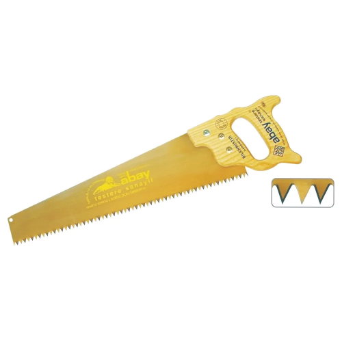 Sarı Çelik Pala Testere 50 Cm - Ahşap Sap