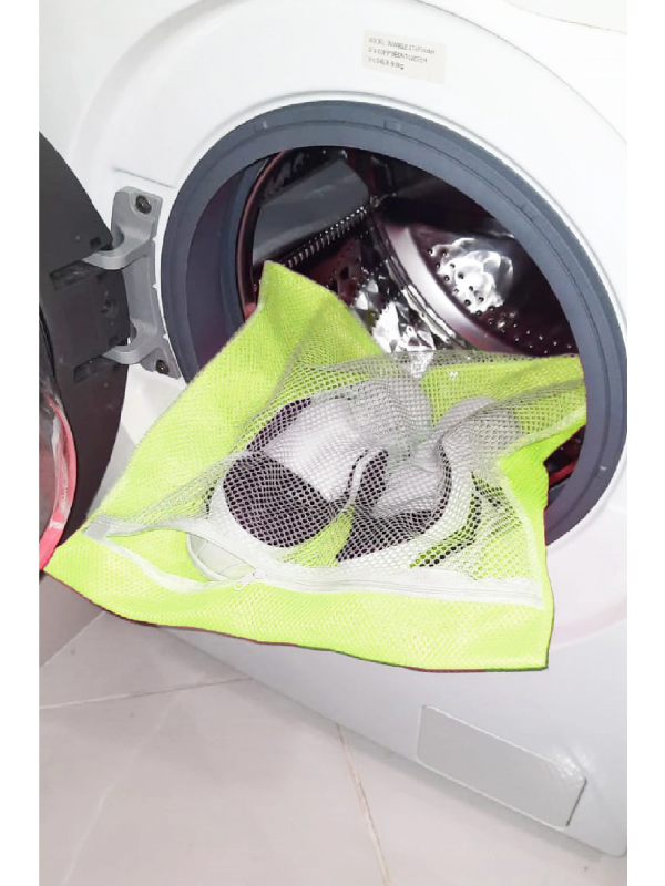 Sarı- Fermuarlı - Hassas Çamaşır Terlik  Ayakkabı Yıkama Filesi Bü&hellip;