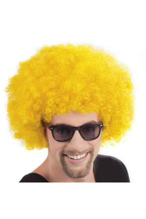 Sarı Renk Kıvırcık Afro Bonus Peruk&hellip;