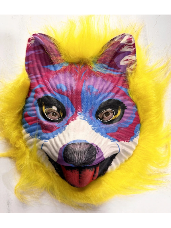 Sarı Saçlı Sevimli Köpek Maskesi Mega Peluş 35 No&hellip;