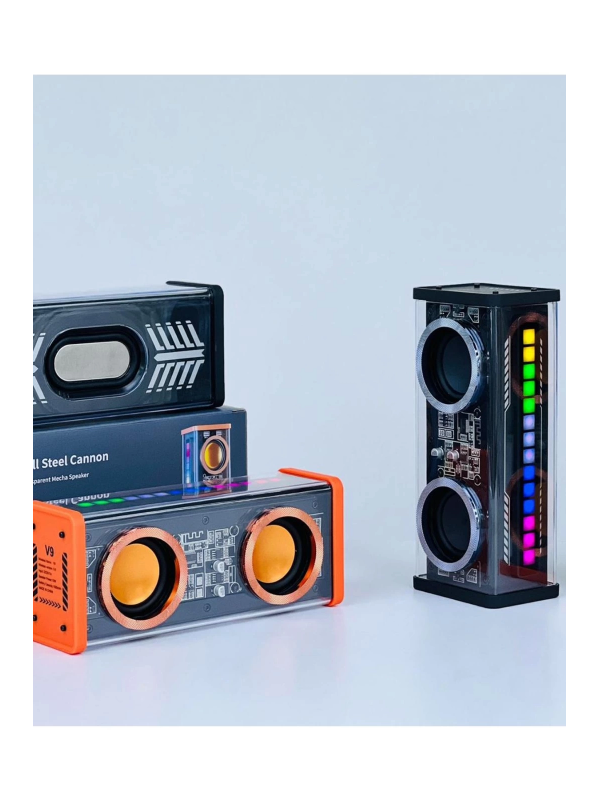 Şeffaf Mecha Müzik Tws Stereo Rgb İşıklı Hoparlör Kablosuz Bluetoot&hellip;