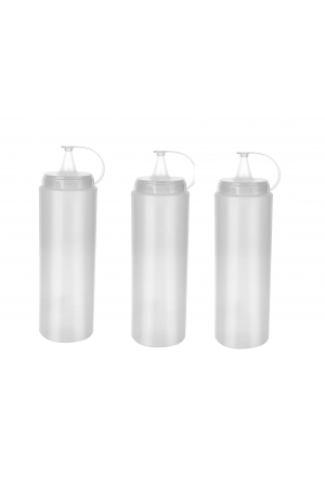 Şeffaf Sos Şişesi - 1000ml Dev Boy 3 Adet&hellip;