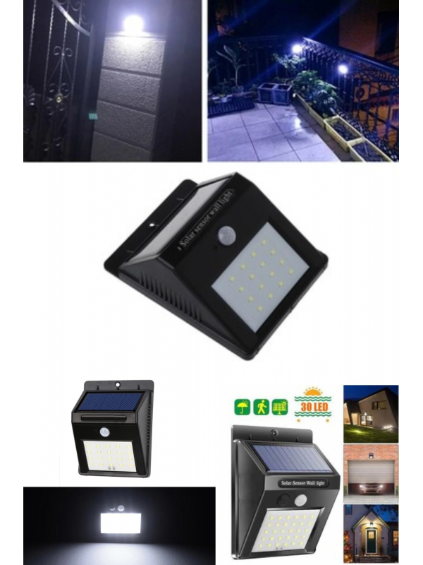 Sensörlü Solar Duvar Lambası 20 Ledli&hellip;
