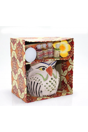 Seramik Baykuş'lu Buhurdanlık Seti No:02… Seramik Baykuş'lu Buhurdanlık Seti No:02…