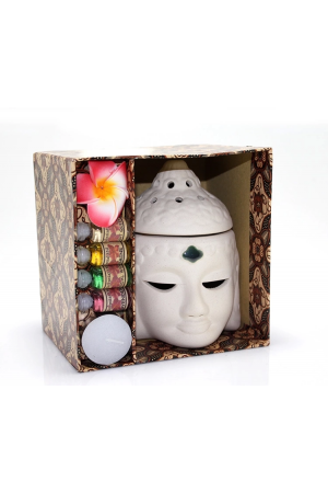 Seramik Buda Büstü Buhurdanlık Seti No:03… Seramik Buda Büstü Buhurdanlık Seti No:03…