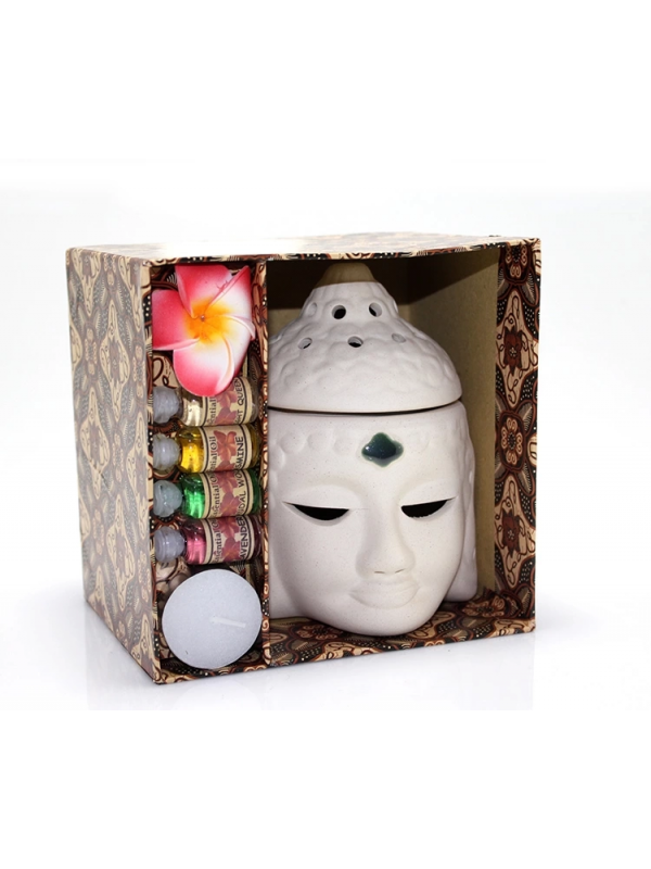 Seramik Buda Büstü Buhurdanlık Seti No:03&hellip;
