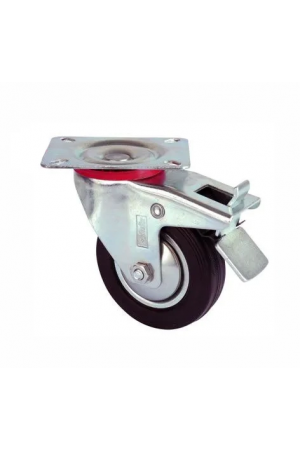 Servis Tekeri - Tablalı Frenli Siyah Döner - Çap 80 Mm&hellip;