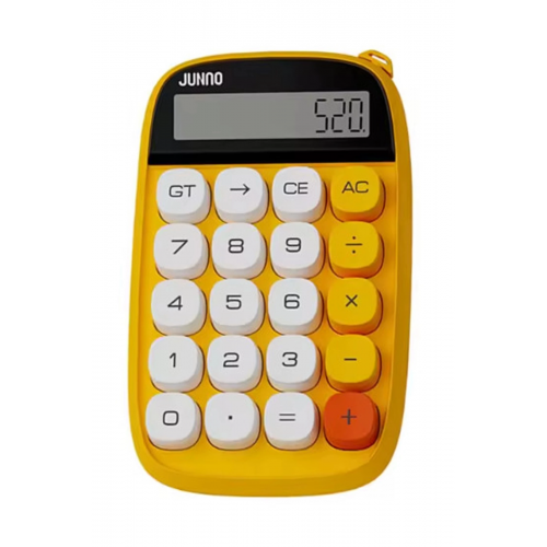 Sevimli Kare Tuşlu 10 Haneli Ldc Ekran Hesap Makinası Sarı