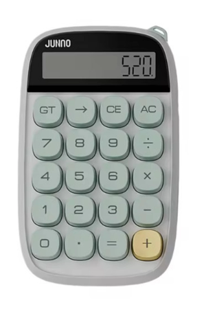 Sevimli Kare Tuşlu 10 Haneli Ldc Ekran Hesap Makinası Yeşil&hellip;