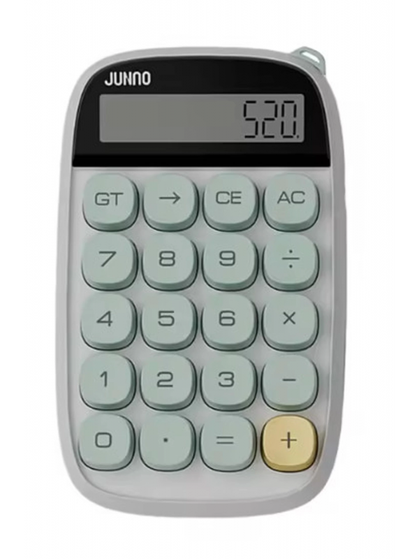 Sevimli Kare Tuşlu 10 Haneli Ldc Ekran Hesap Makinası Yeşil&hellip;