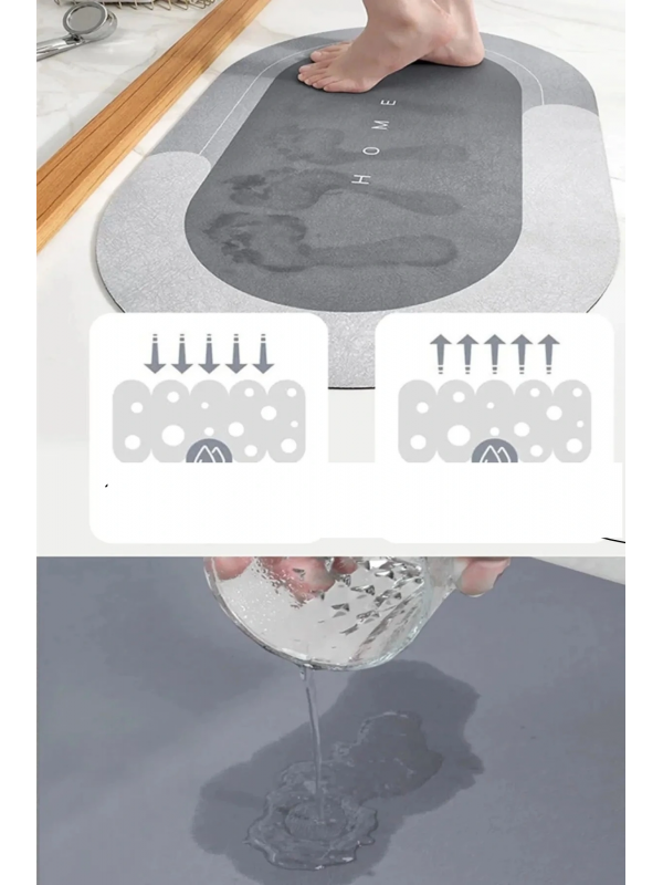 Sihirli Su Emici Kaydırmaz Banyo Paspası Banyo Ayak Matı&hellip;