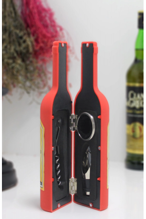 Şişe Tirbuşon Seti Küçük Kırmızı Alk2627&hellip;