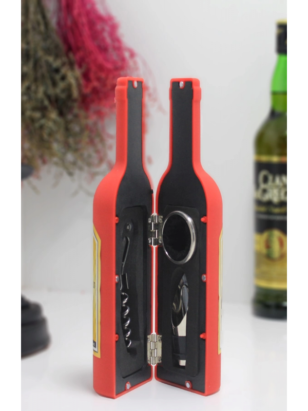 Şişe Tirbuşon Seti Küçük Kırmızı Alk2627&hellip;