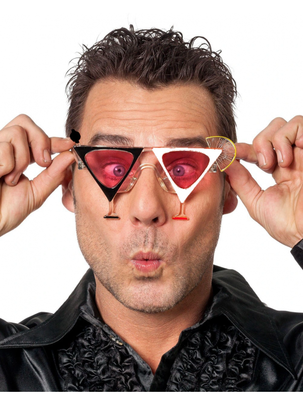 Siyah Beyaz Renk Martini Parti Gözlüğü&hellip;