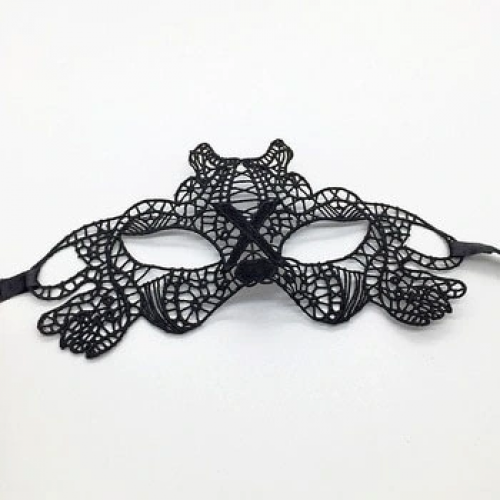 Siyah Renk Dantel Kesim Dantel İşlemeli Balo Parti Maskesi 11 No Siyah Renk Dantel Kesim Dantel İşlemeli Balo Parti Maskesi 11 No