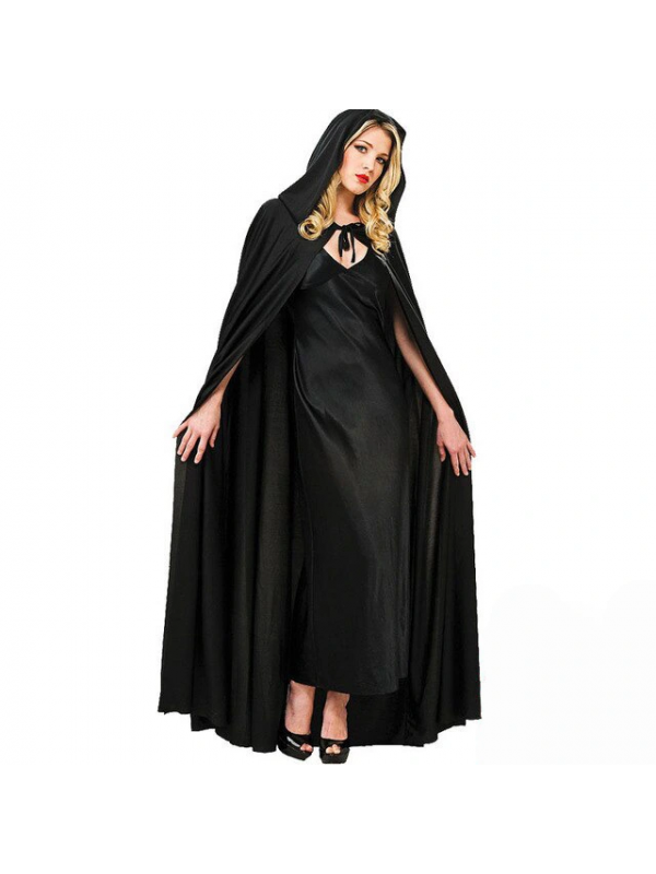 Siyah Renk Kapşonlu Pelerin 120 Cm&hellip;