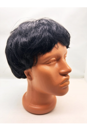 Siyah Renk Kısa Kesim İçi Astarlı Erkek Peruğu&hellip;