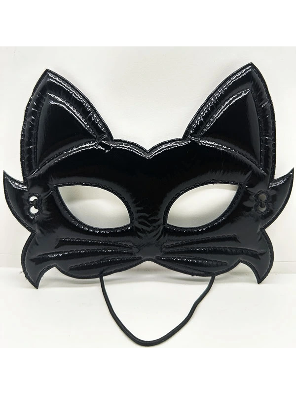 Siyah Renk Kumaş Malzemeden İmal Eva Kedi Maskesi 19x15 Cm&hellip;